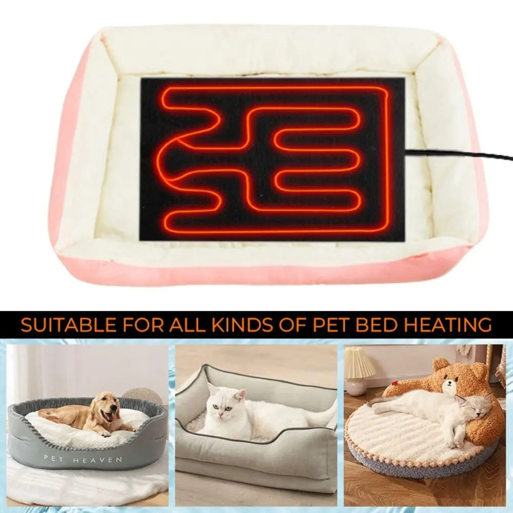 USB Heating Pad Warm Folding Heated Sheet Waterproof Car Seat Mat Cushion Pet Reptile Winter Outdoor Warm